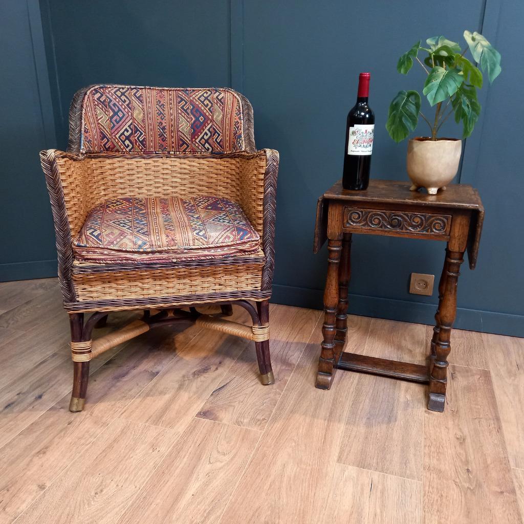 Antieke Drop Leaf Jointstool image 8