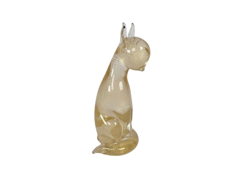 Archimede Seguso Murano - Bladgoud - Gesigneerd - Italie - 1960's image 2