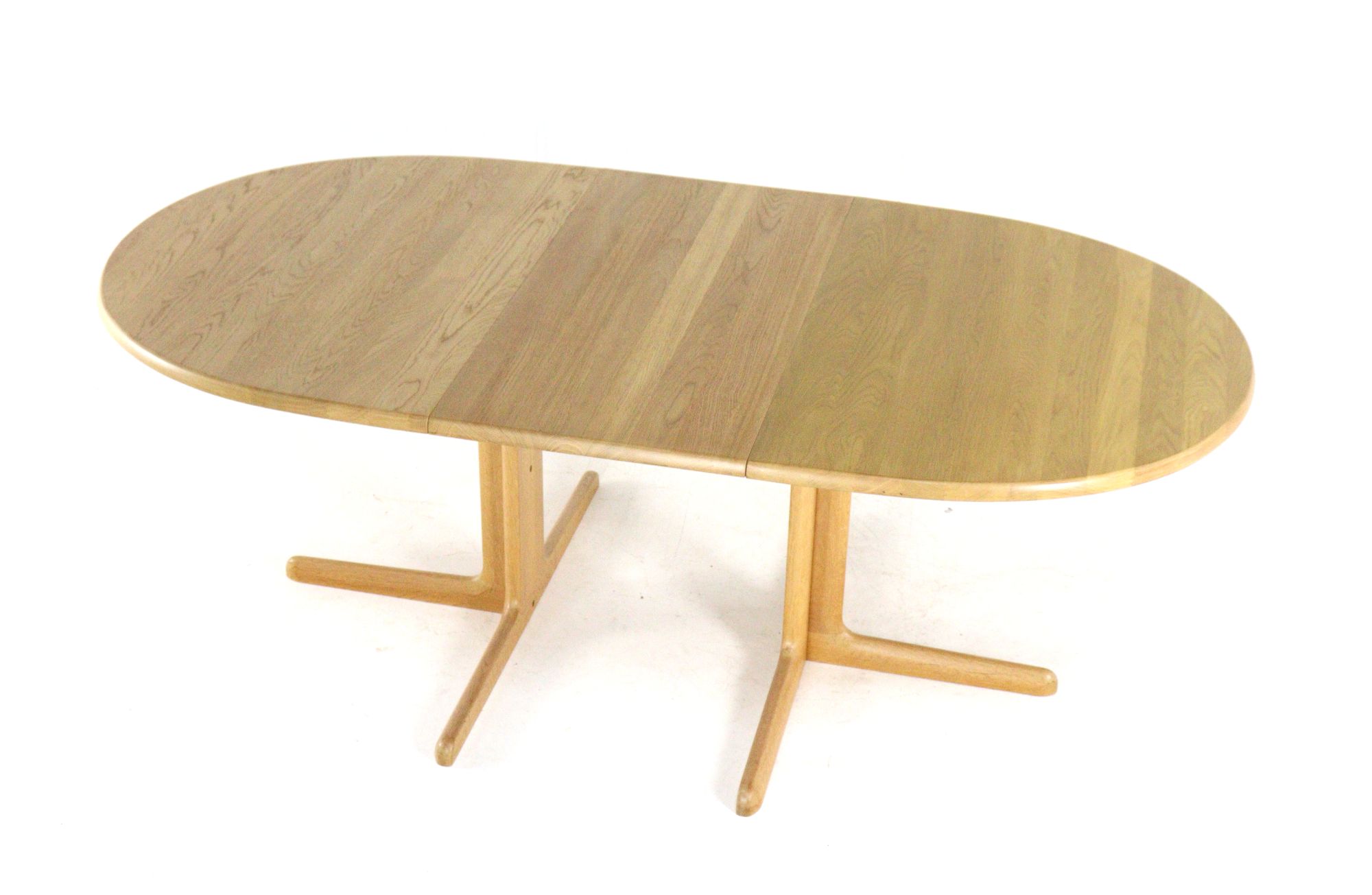 Juul Kristensen Voor Jk Mobler Eiken Ovalen Verlengbare Eettafel Vintage Deens image 14