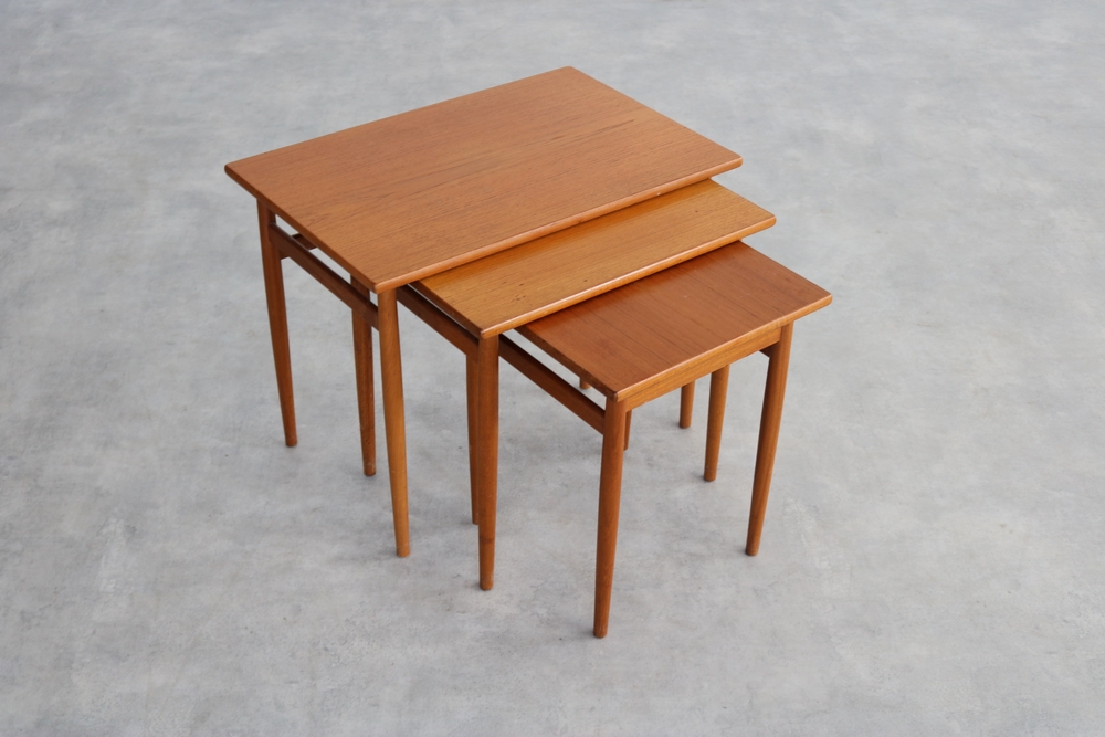 Vintage Nesting Tables | Bijzettafels | Teak | Zweeds image 6