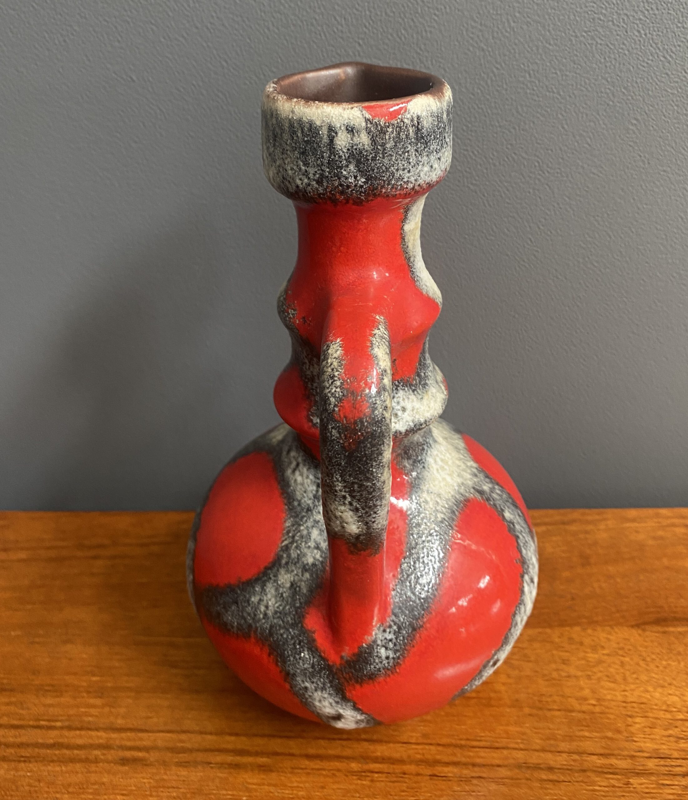 Red Fat Lava Vase By Jopeko Model 7201-21 image 11