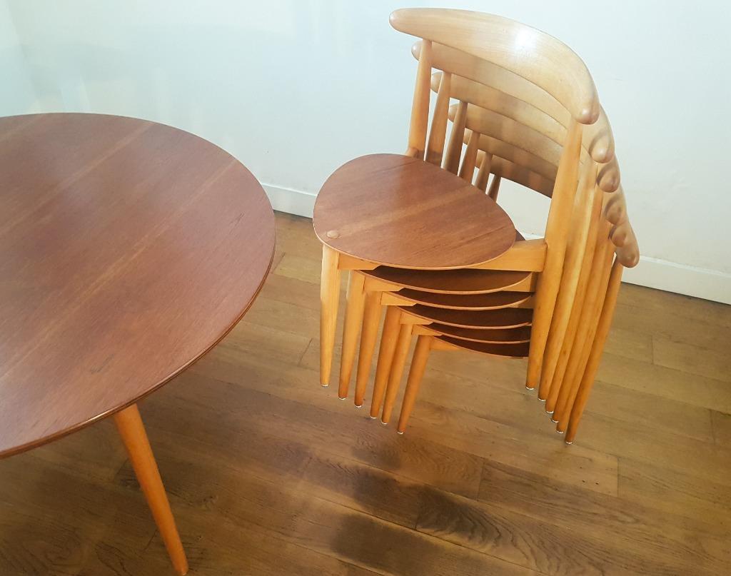 Eetkamer Set Van Hans J. Wegner Voor Fritz Hansen image 11