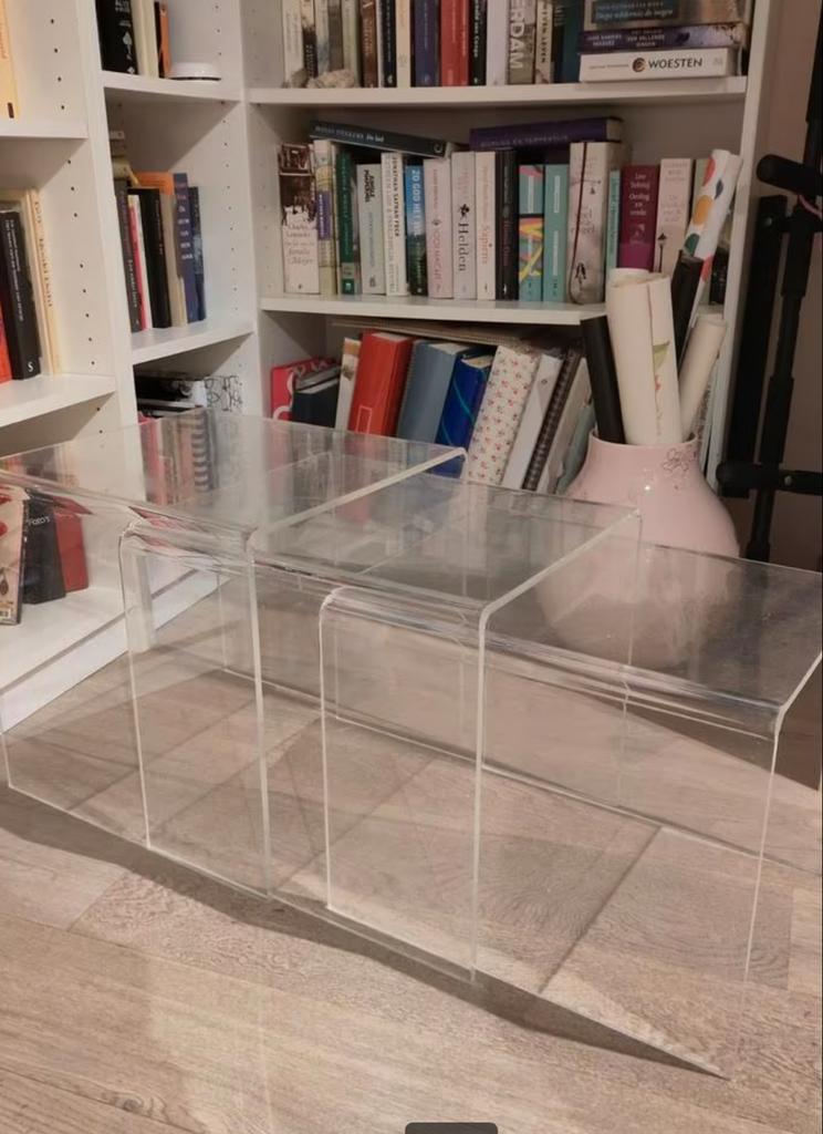 Vintage Plexiglas Nesting Tables - Jaren 70/80 image 5