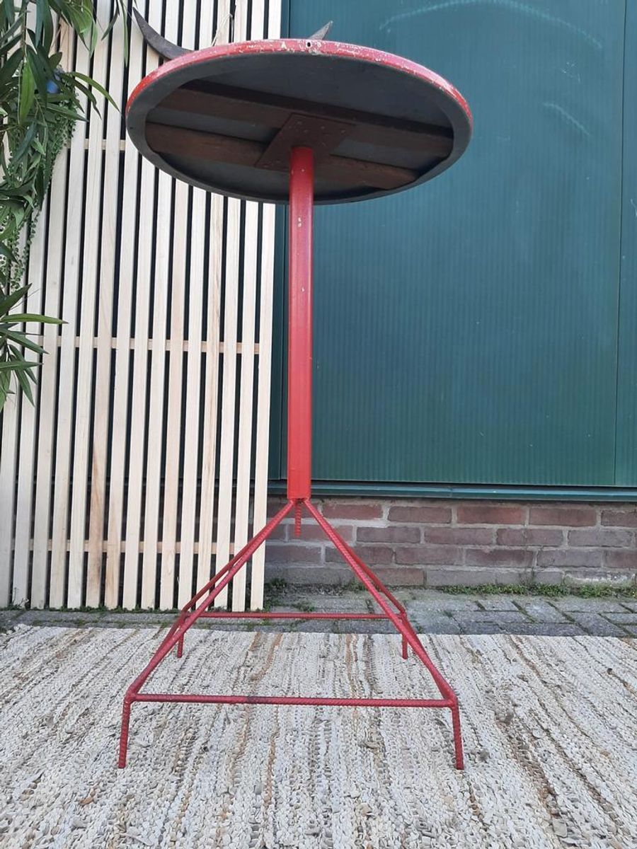 Vintage Sta Tafel 50 Km Verkeersbord Ø 60 Cm Tuinfeest Party image 10