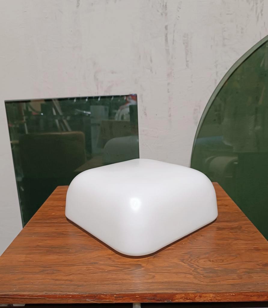 その他 GENERAL VIEW Vintage Bauhaus RZB light-5 Vintage Plafonniere Glass White bij Reliving