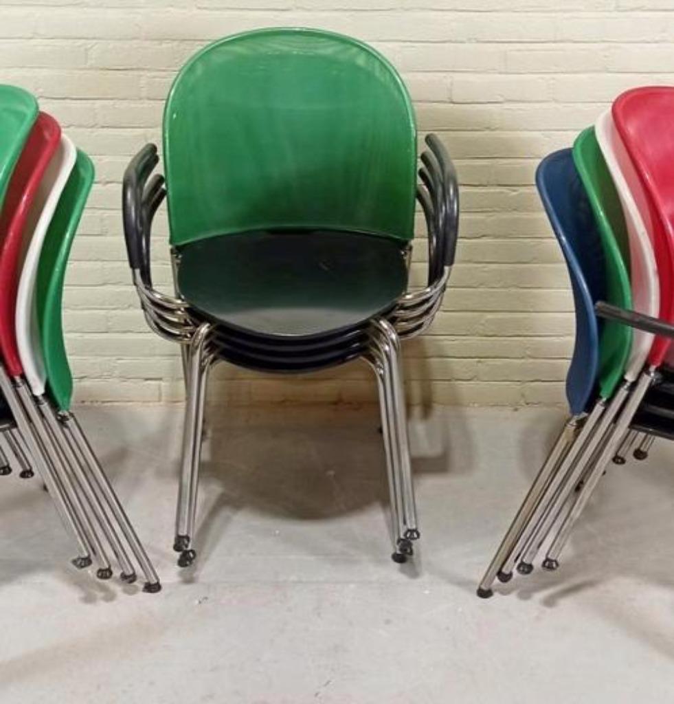 6 Postmodern Orta Stoelen, Christoph Hindermann, Dietiker image 12