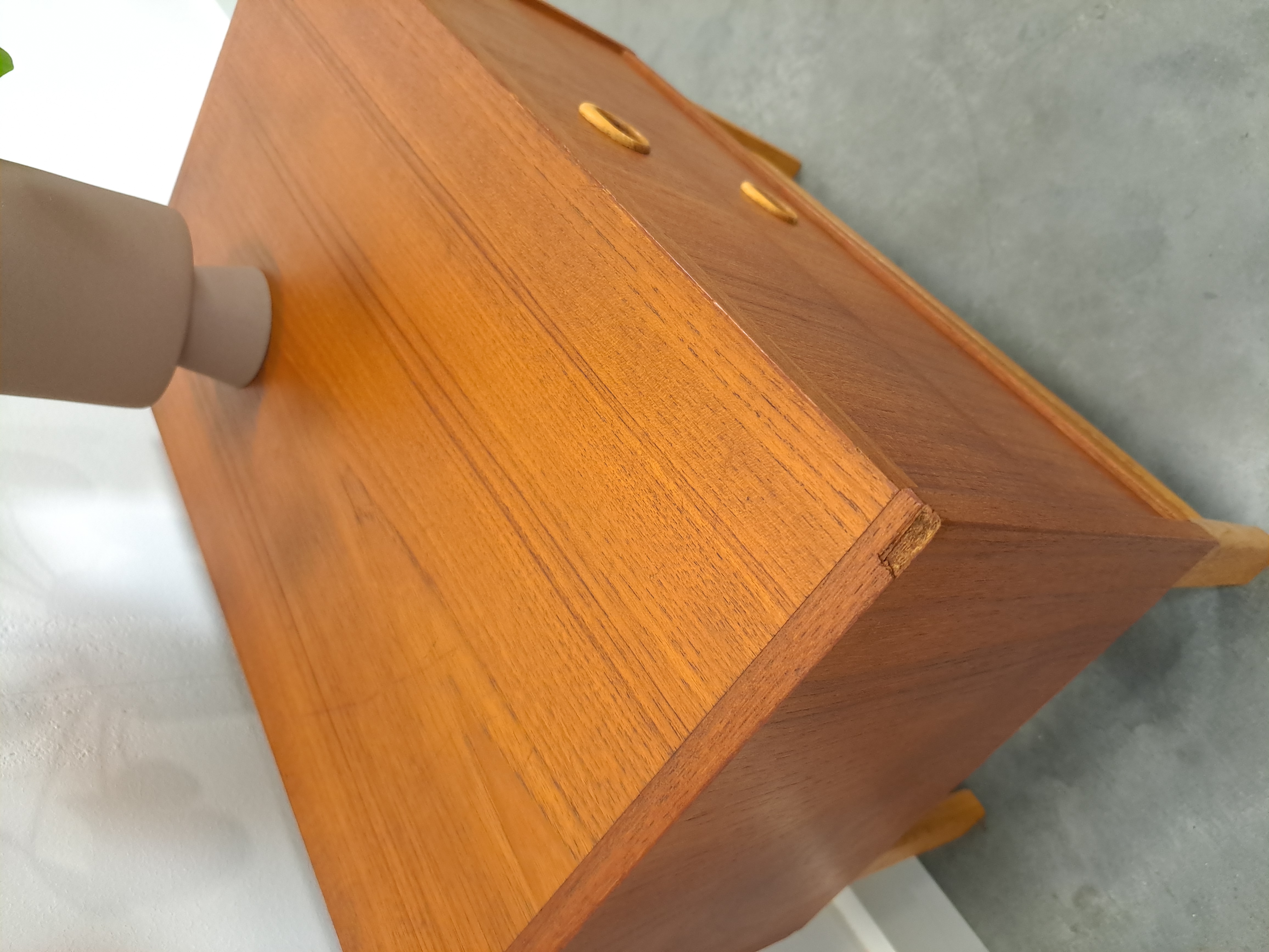 Klein Teak Ladekastje Uit Zweden image 10