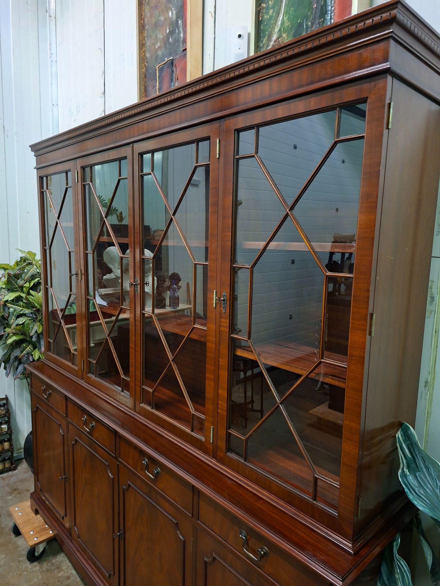 Klassieke Heldense Vitrinekast, Servieskast, Buffetkast image 4