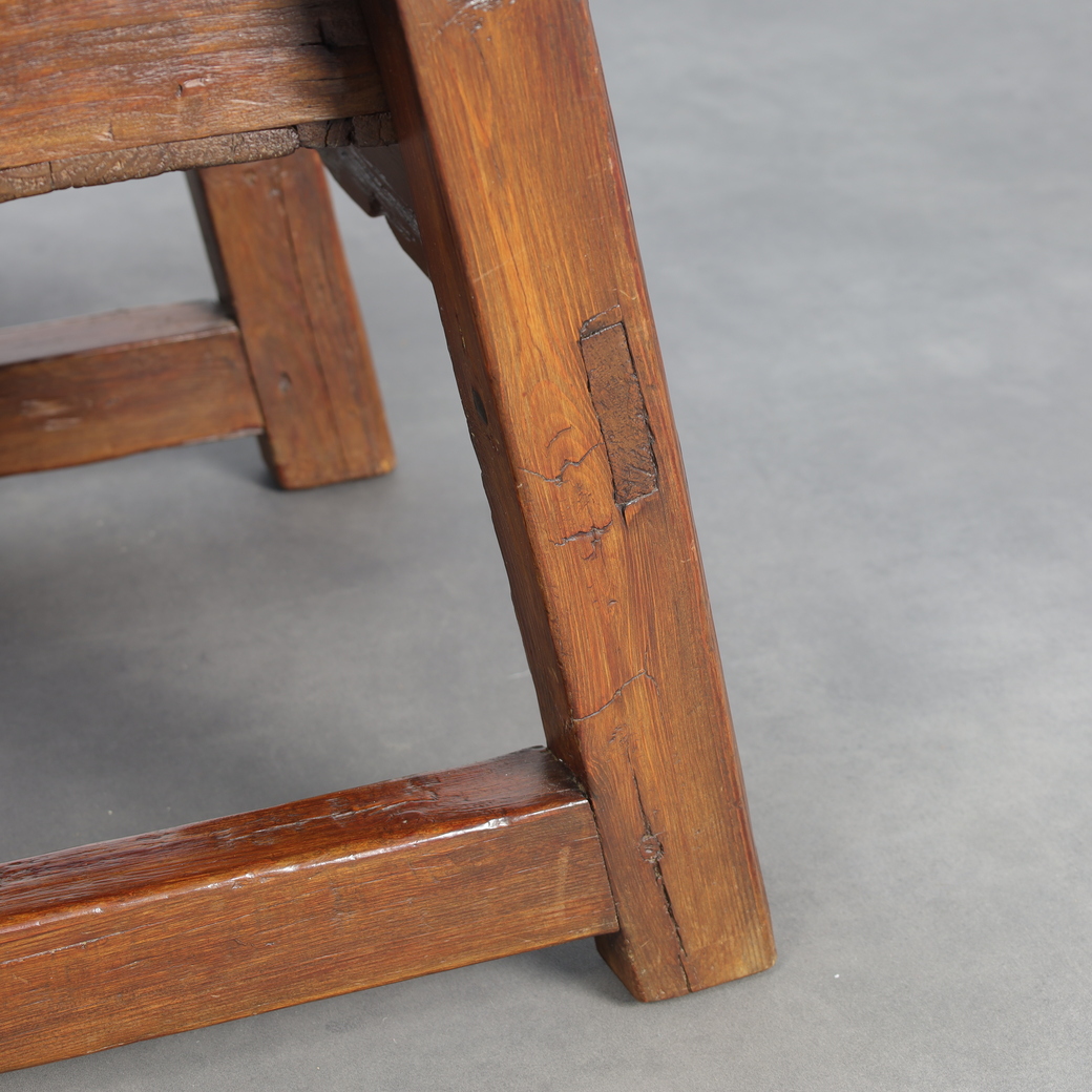 Antique Wooden Side Table With Drawer, 18th Century image 9