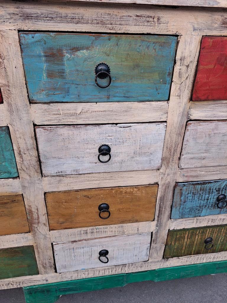 Hardhouten Ladekast Uit India 16 Lades image 5