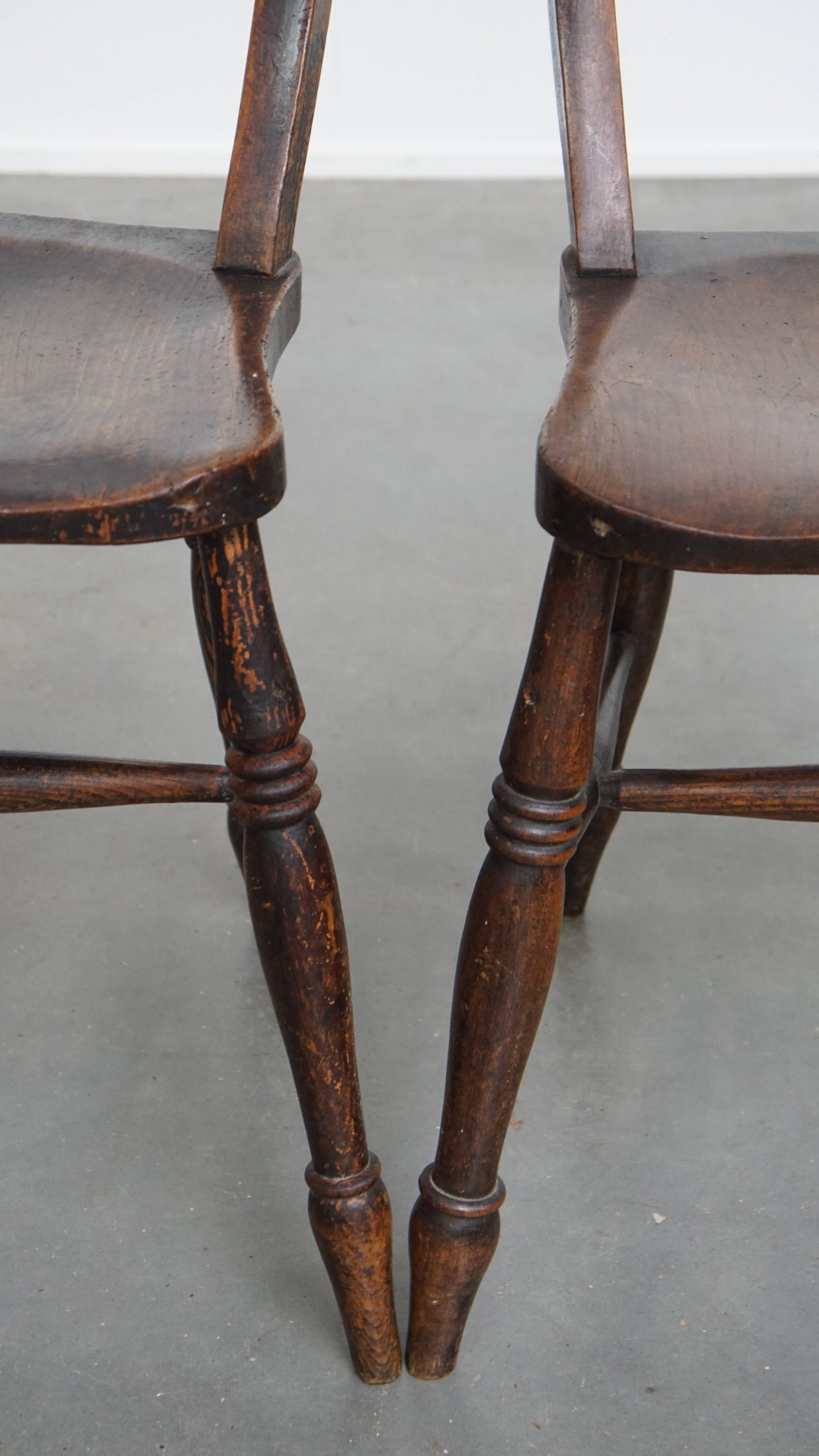 Tijdloze Stijlvolle Set Van 4 Antieke Engelse Oxford Eetkamer/ Keuken Stoelen image 9