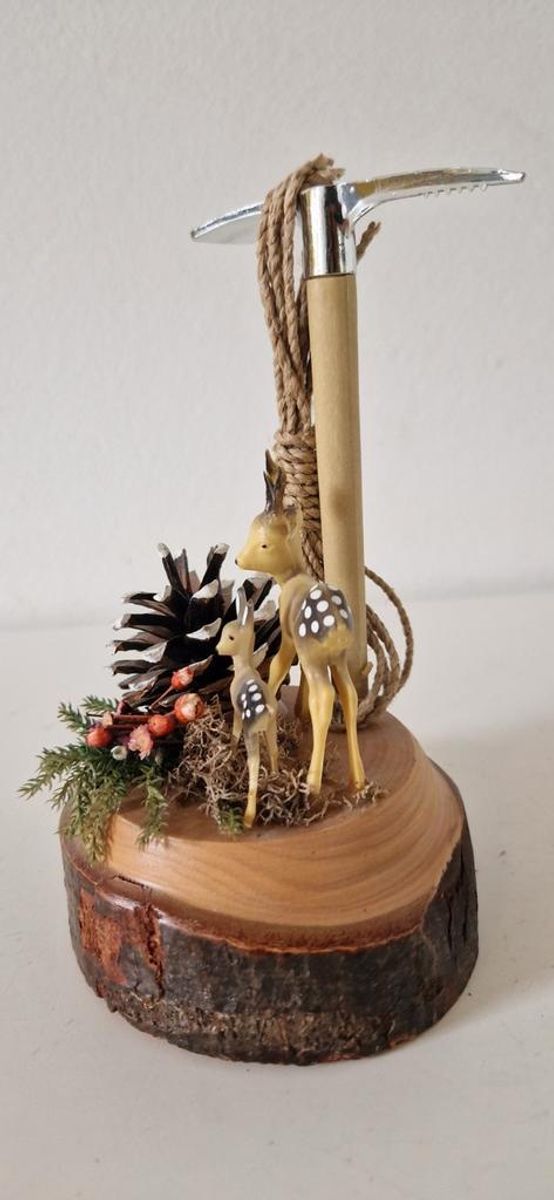 Vintage Beeldje Tirol Hertje Bambi Bergbeklimmen Alpen image 3