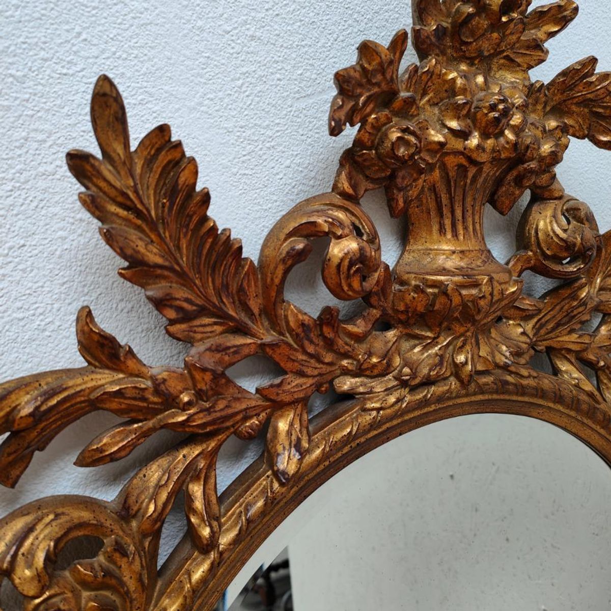 Grote Vintage Barok Brocante Rococo Spiegel Schouwspiegel 01 image 13