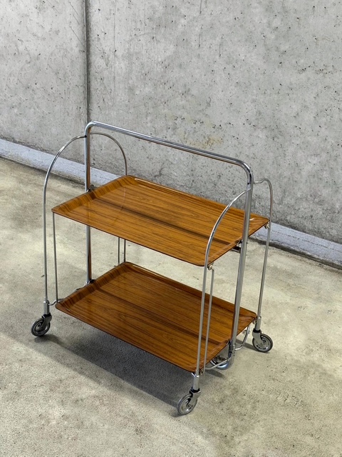 Opvouwbare Serveerwagen Trolley Bremshey & Co 1970s image 4