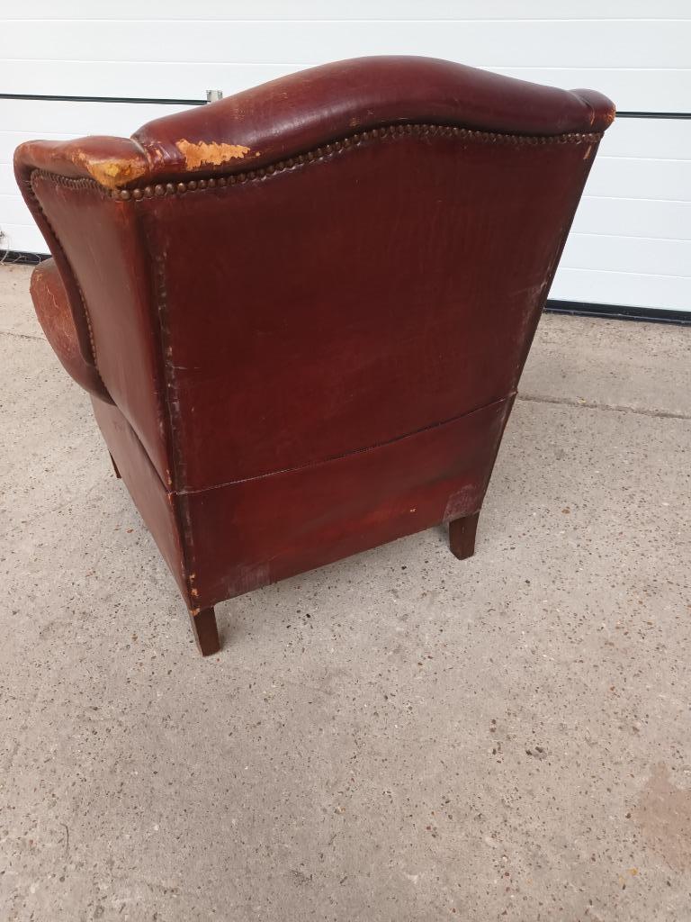 Vintage Schaapsleren Fauteuil Met Karakter image 5