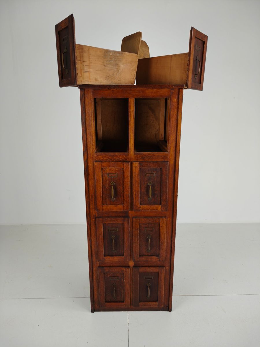 Antieke Eikenhouten Archiefkast – Ca. 1900–1920 image 11