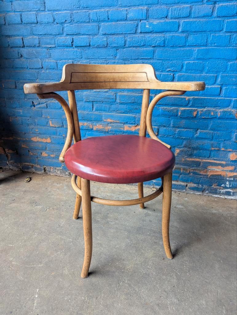 2 Art Nouveau Bentwood Chairs Thonet Stijl image 7