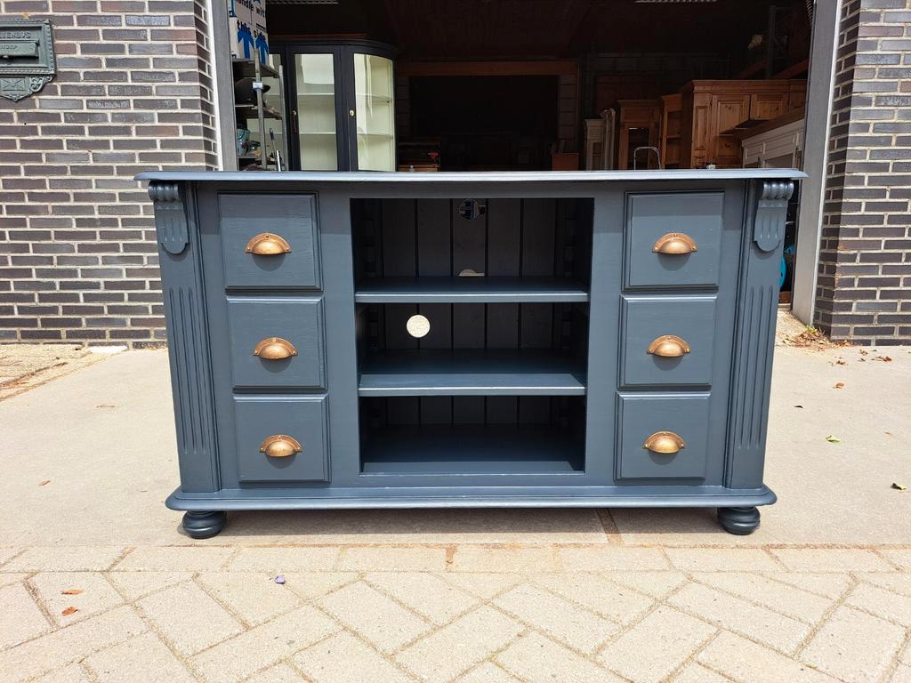 Grijze Grenen Ladekast Refurbished image 4