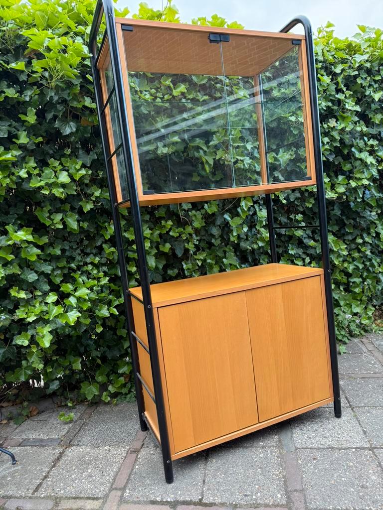 Vintage IKEA Niklas Wandmeubel Vitrinekast Jaren 80 image 3
