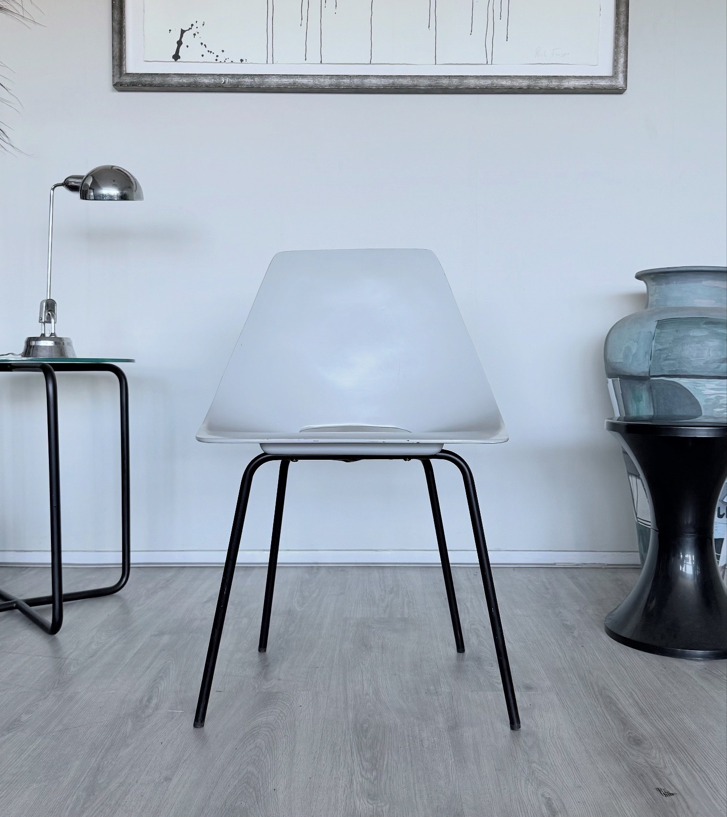 4x Vintage Tonneau Chairs Design By Pierre Guariche image 8