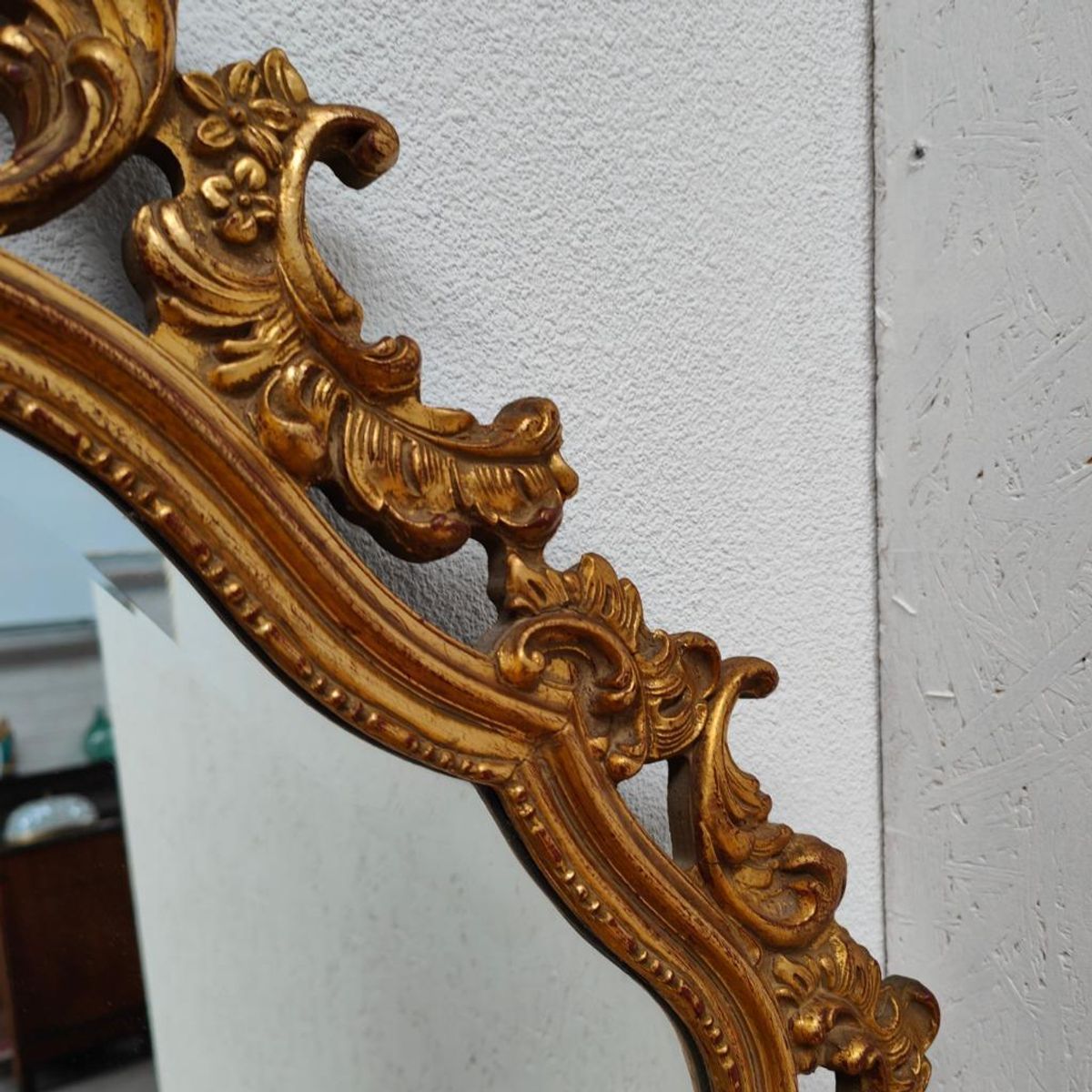 Vintage Barok Brocante Rococo Spiegel Schouwspiegel Facet 13 image 11