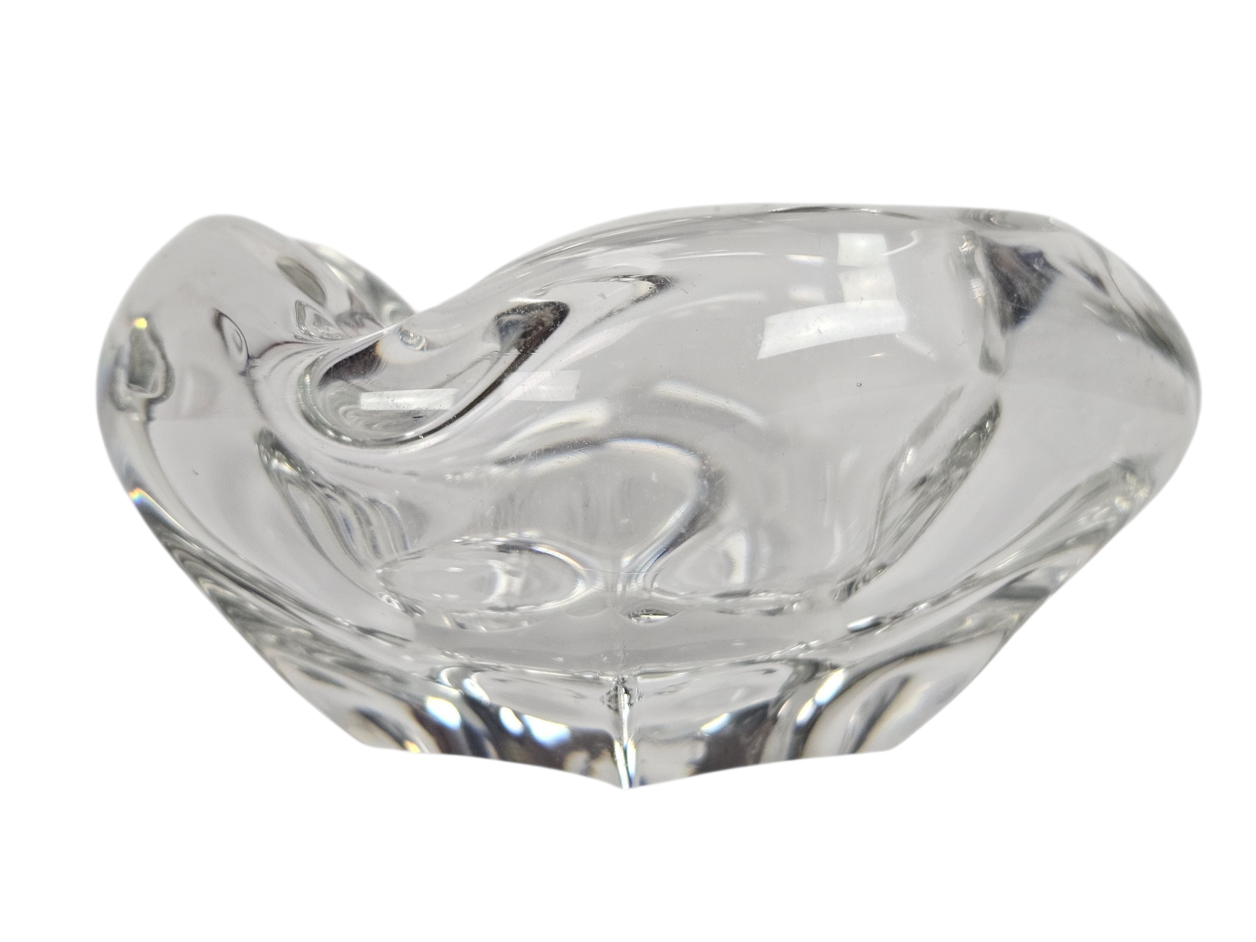 Kristalunie Maastricht - Max Verboeket - Transparant Dubbelwandige Vaas - 1960´s image 6