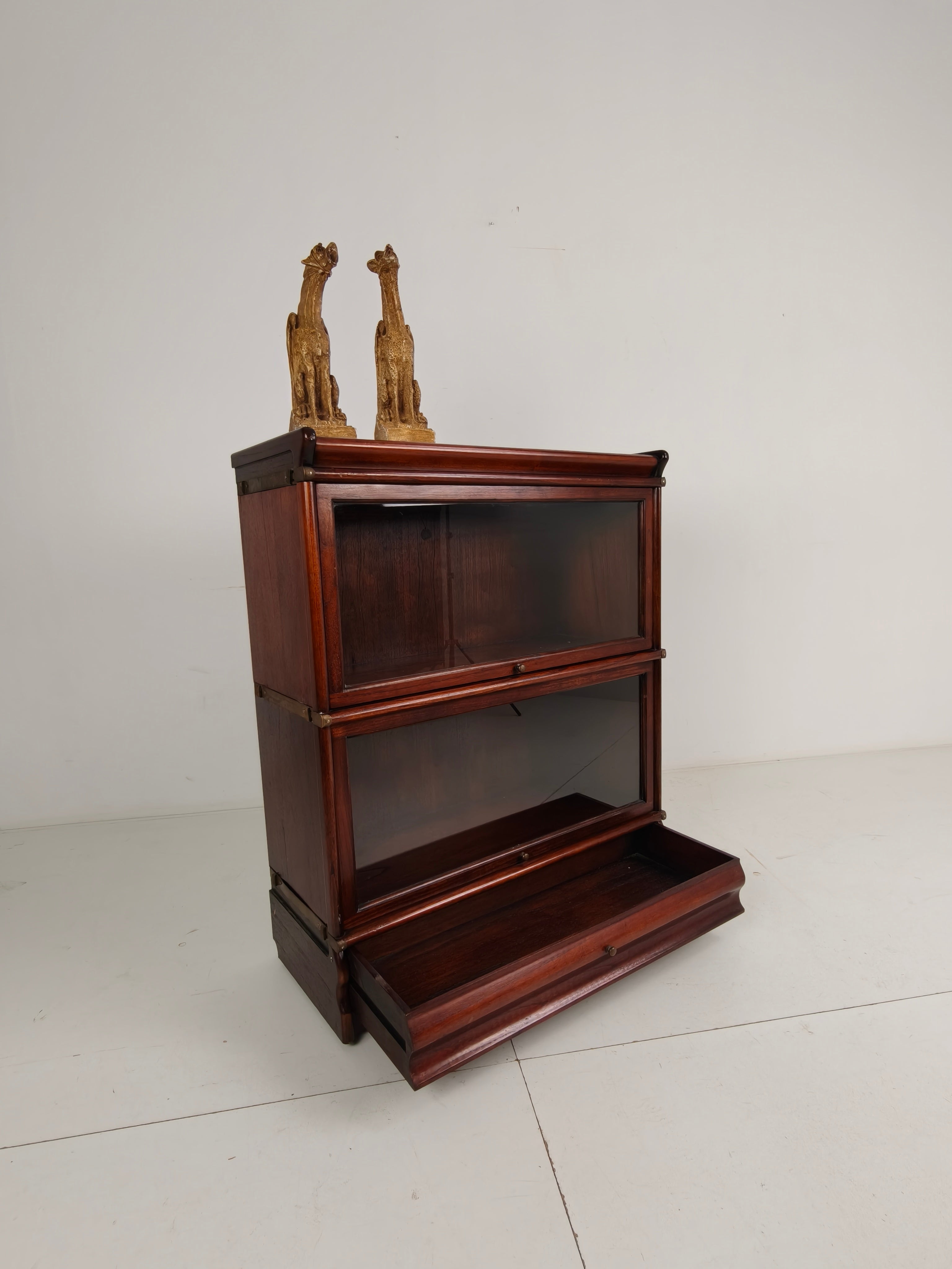 Mahonie Globe-wernicke Modulaire Boekenkast Met Onderladen image 8
