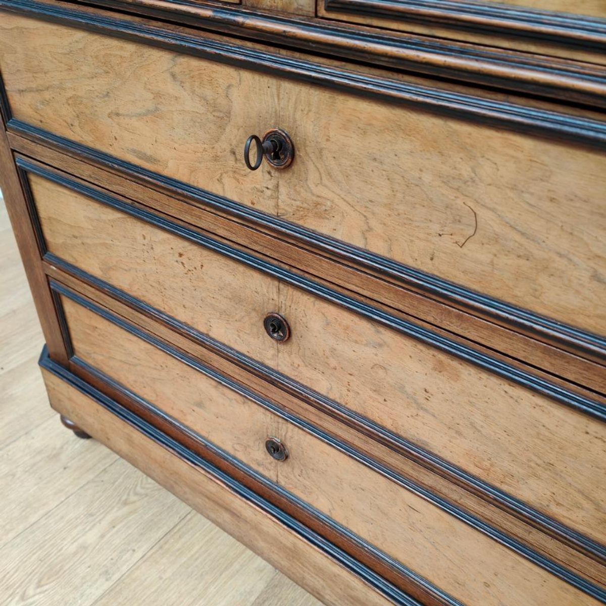 Vintage Frans Dressoir Commode Ladekast Met Marmer Blad 505 image 11