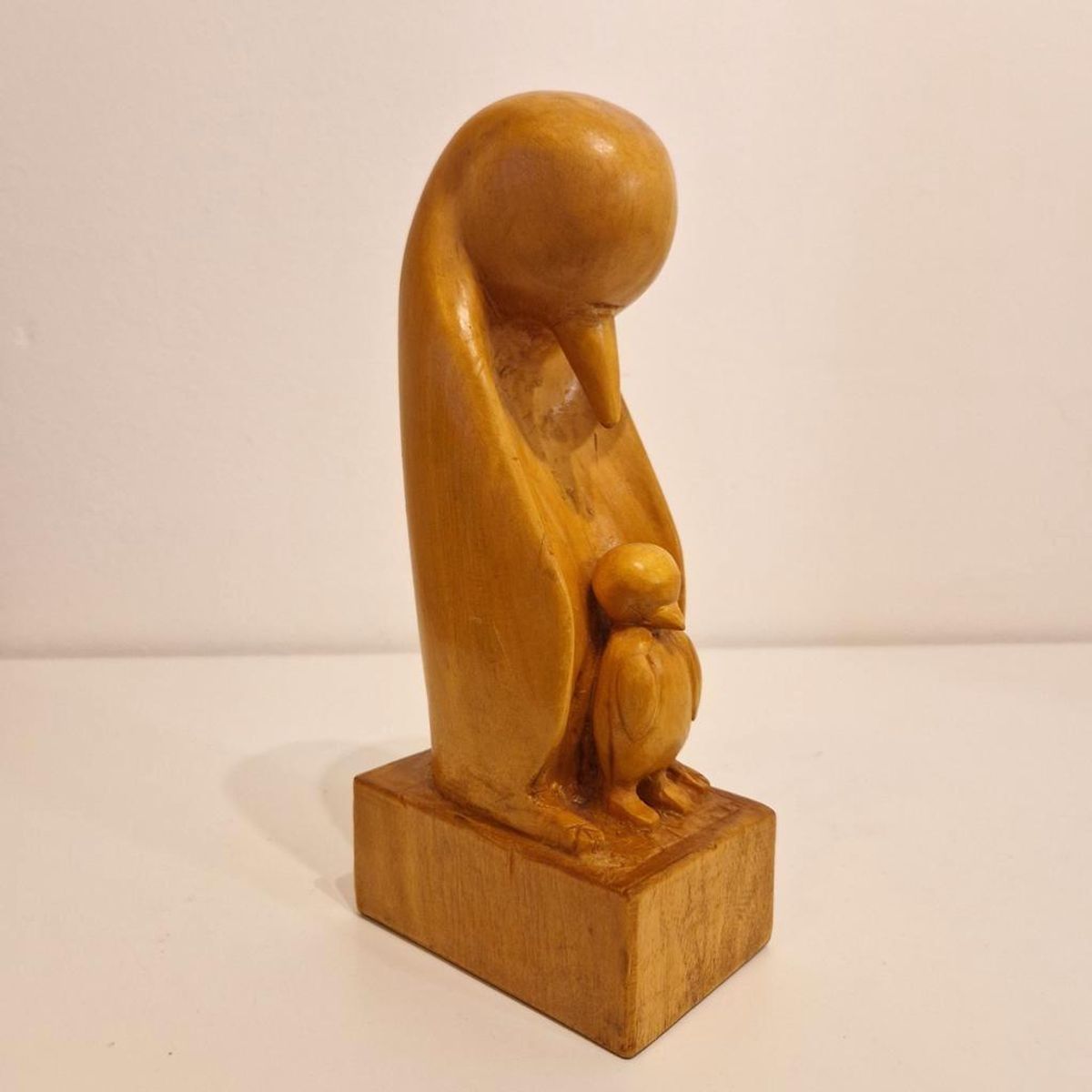 Art Deco Pinguin Beeld Houtsnijwerk image 3