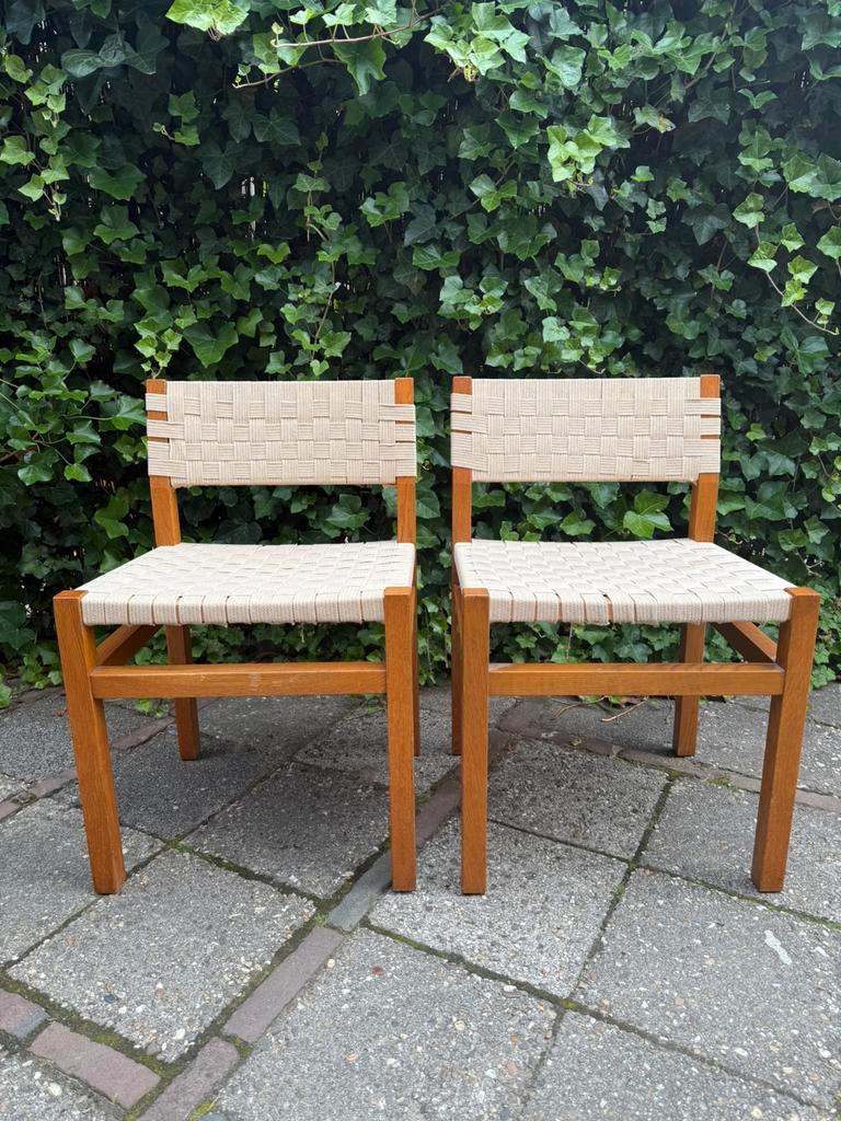 2 Vintage Japandi Design Stoelen Stijl Alvar Aalto image 5