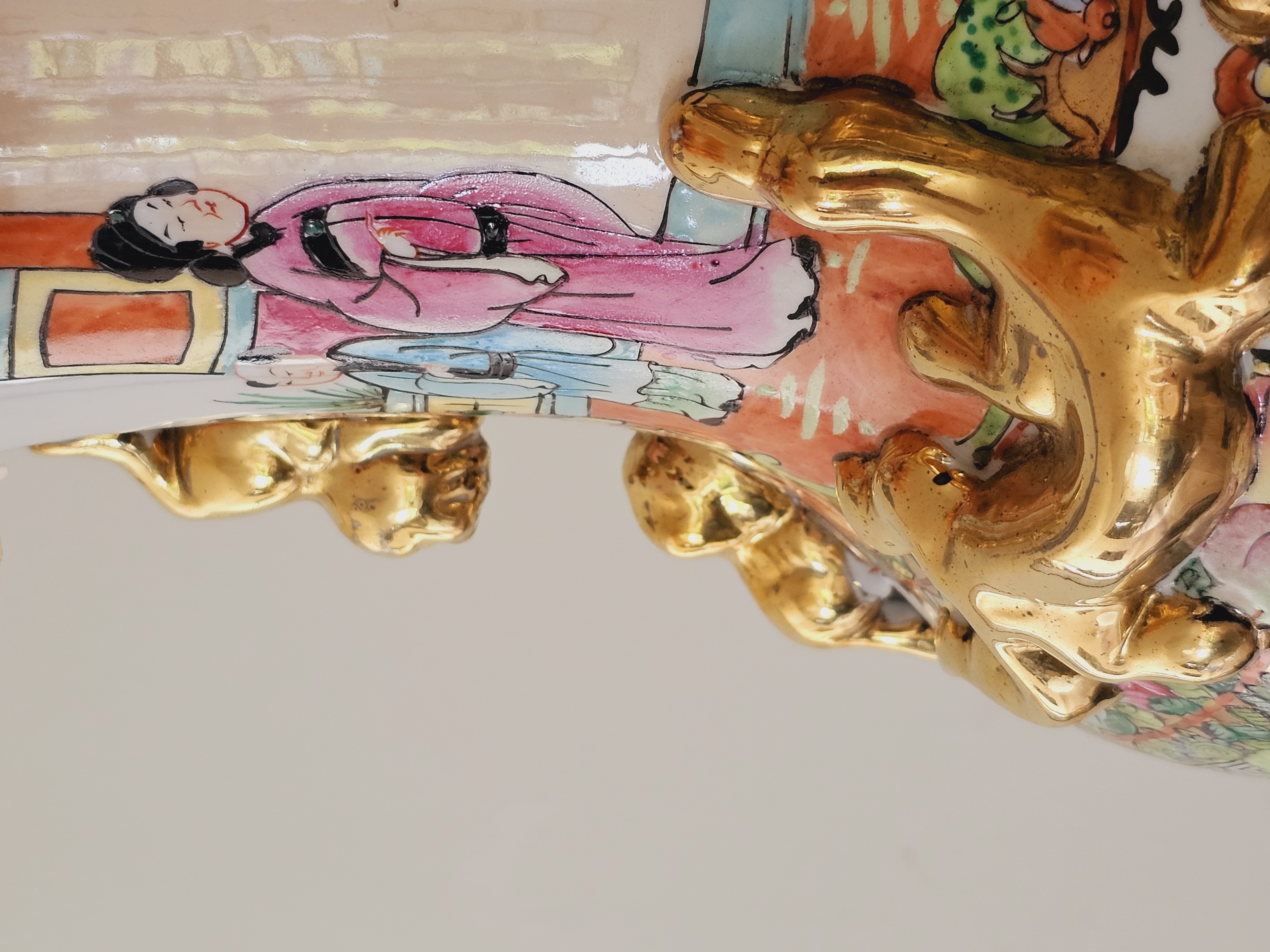 Aziatische Vazen Groot Model 46cm Kleurrijk, Set Chinese Vaas. image 9