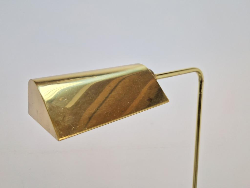 Regency Vloerlamp Messing Verstelbaar Leeslamp Italy ’70 image 6