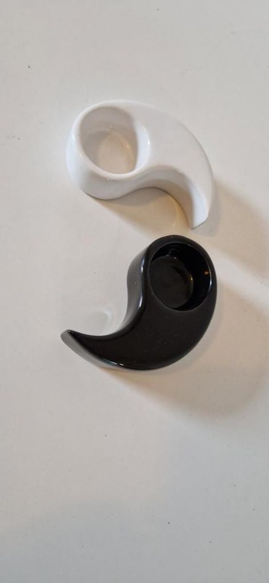 Vintage Ying Yang Waxinehouders Kandelaar Kandelaars image 4