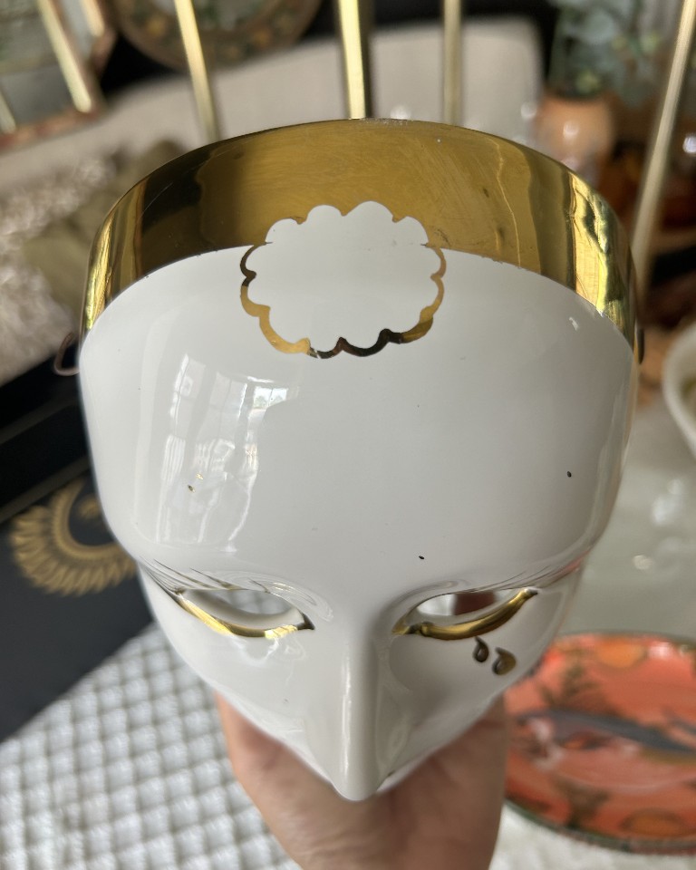 Venetiaans Wandmasker Pierrot Vintage image 2