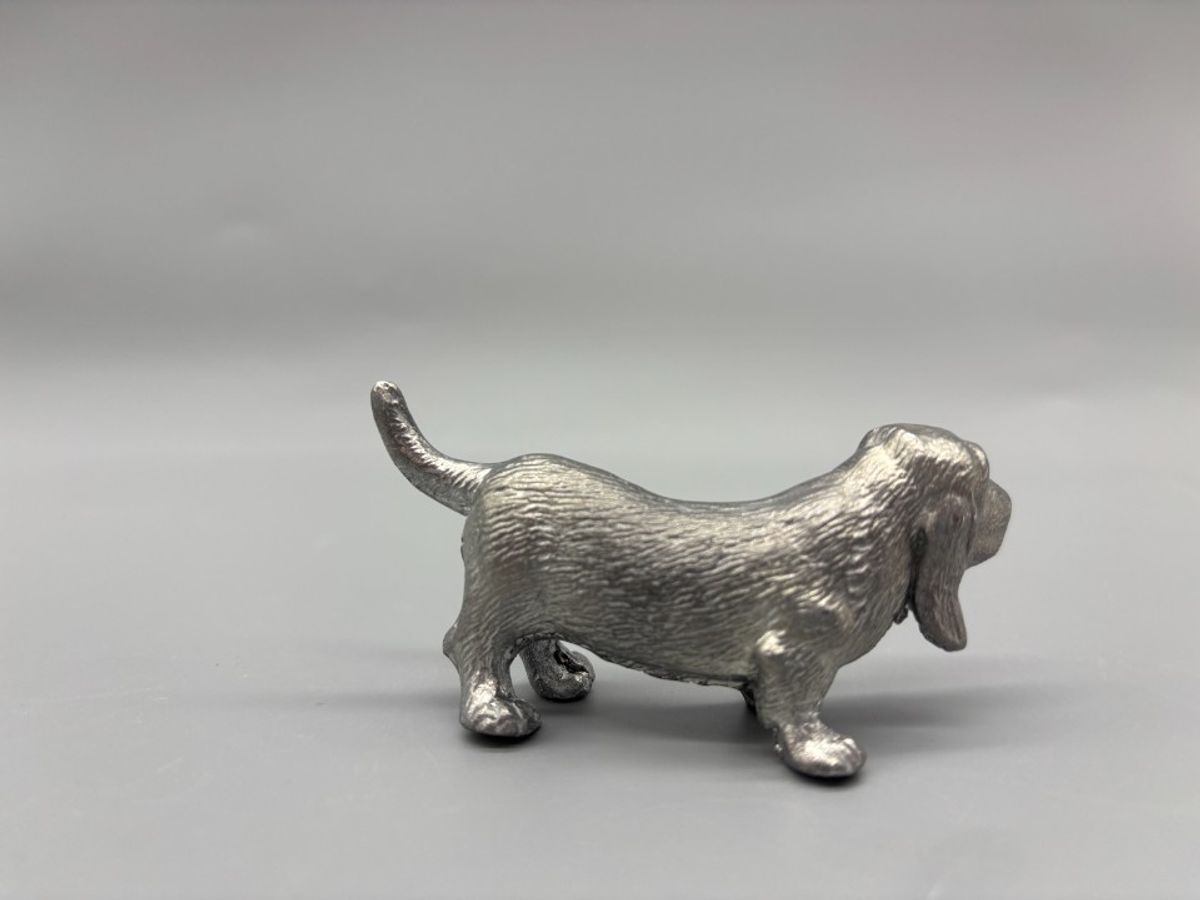 Basset Hound Miniatuur Verzilverd/zilver image 5