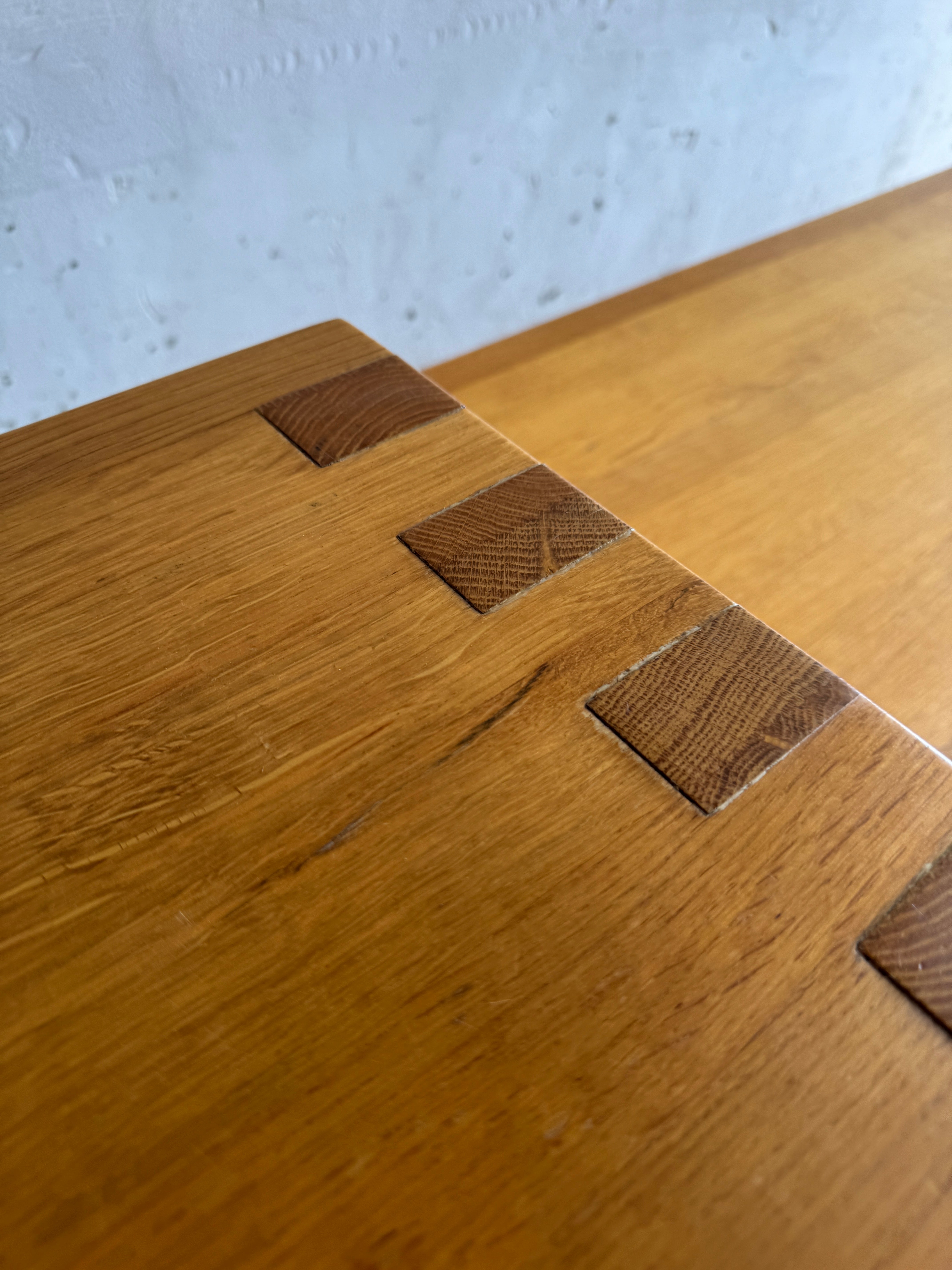 Geometric Brutalist Dining Table, 1980s image 12