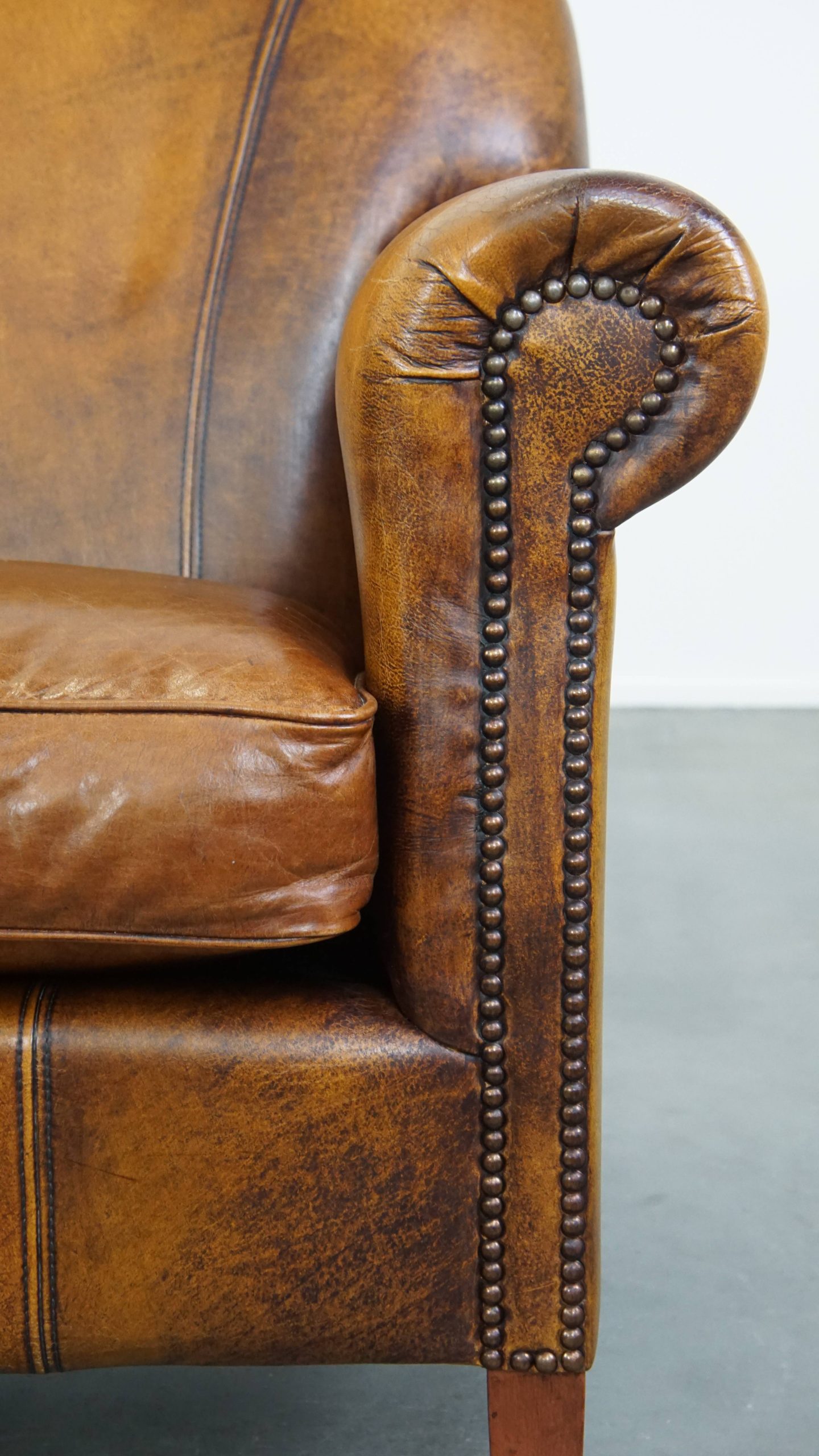 Stoere, Mooie En Comfortabele Rundleren Fauteuil/Armchair Met Diepe Warme Kleuren Een Prachtig Pa image 10