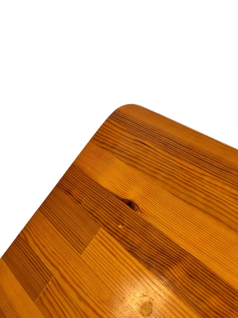 Vintage Grenenhouten Boekenstandaard / Magazine Jaren 70 image 7