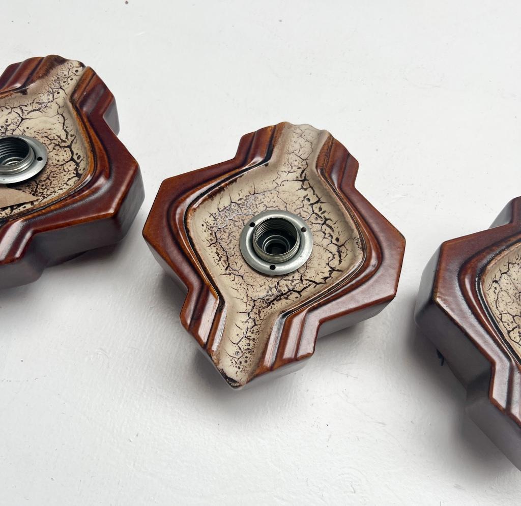 Set Van 3 Keramieken Wandlampen Van Pan Keramik, 1960's image 6