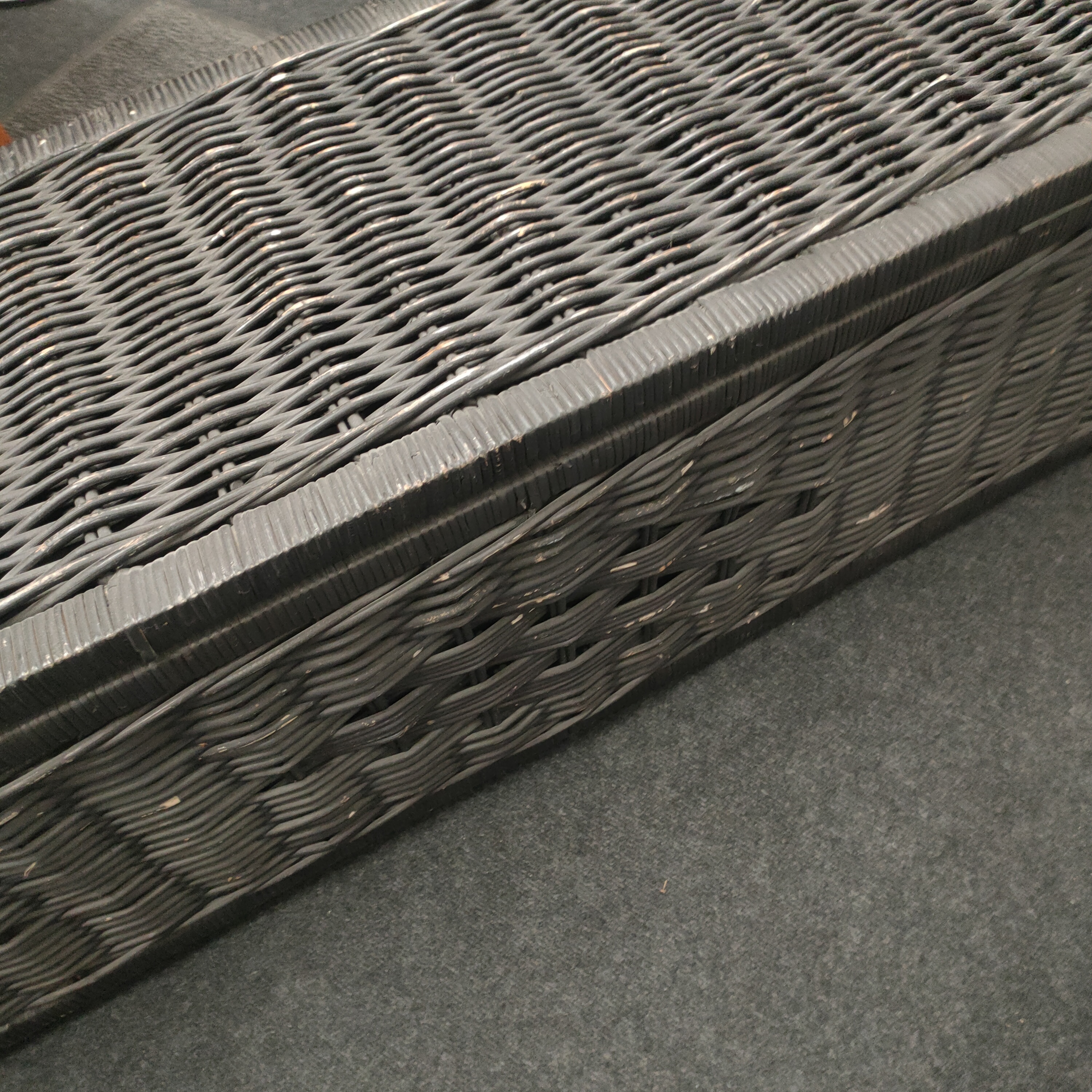 Grote Rieten Rotan Opbergmand Met Deksel image 11