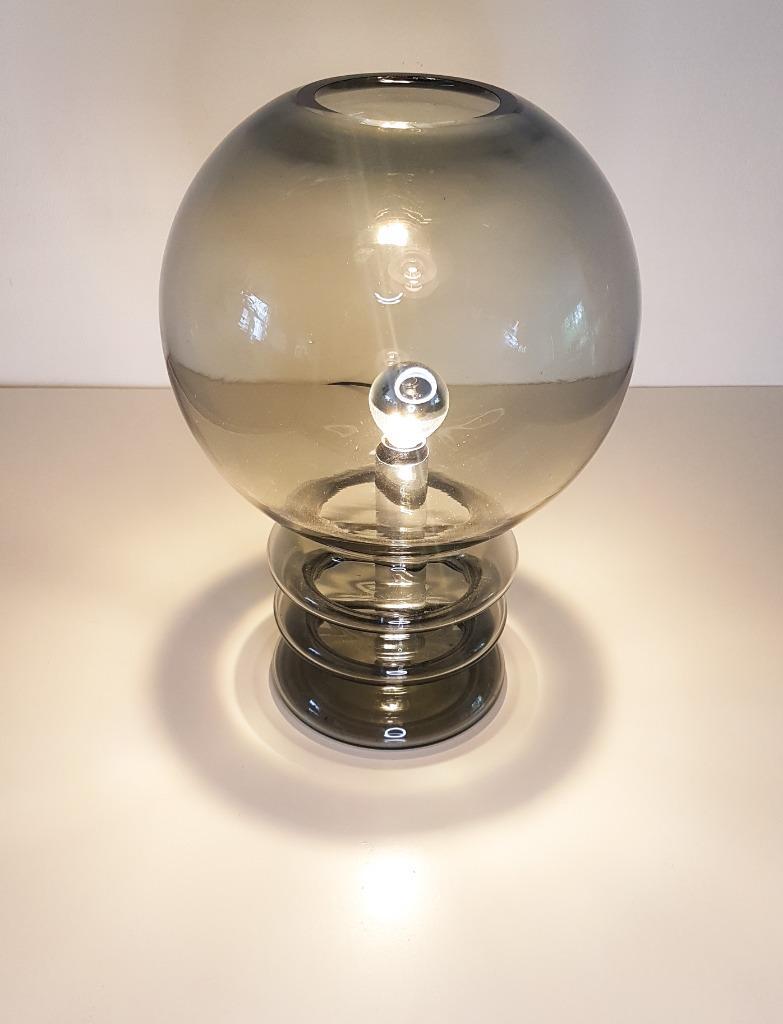 Vintage Bulb Moon Glazen Tafellamp Van Glashutte Limburg image 3
