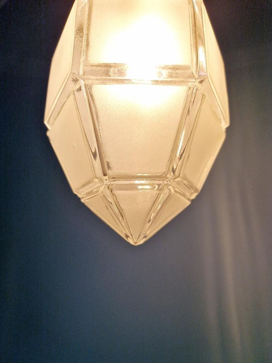 Art Deco Hanglamp In Gesatineerd Glas, 1920-30s image 8