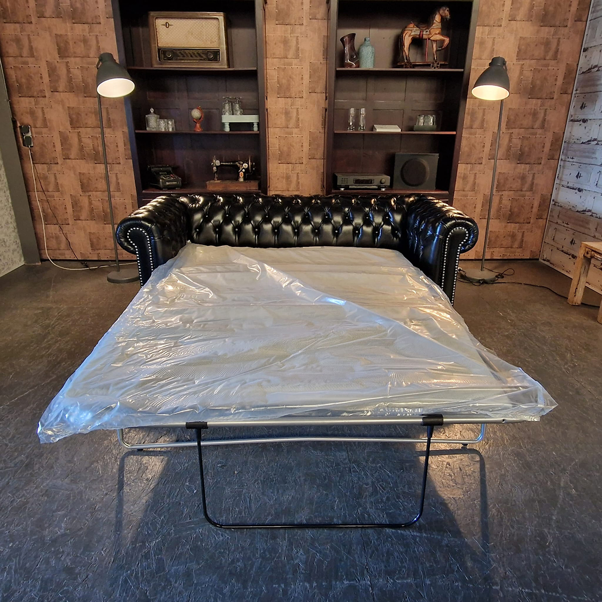 Chesterfield Brighton Slaapbank - Zwart image 3