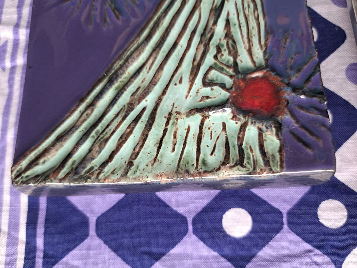 Vintage Keramiek Set: Deurgreep En Plaquette image 9