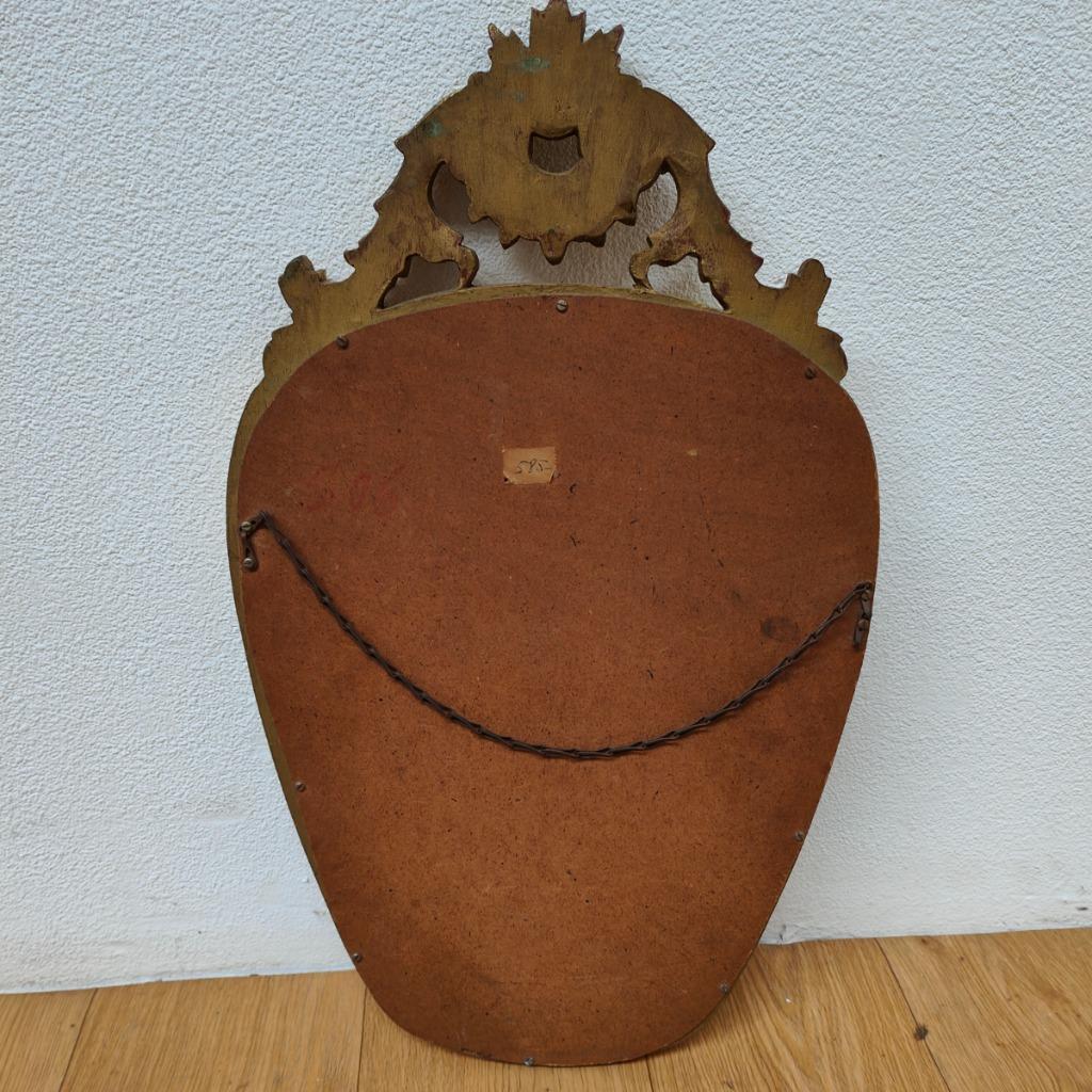 Vintage Brocante Rococo Barok Goudkleurige Spiegel Schouwspiegel 312 image 16