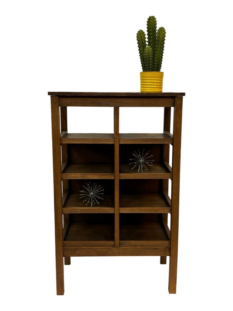 Art Deco Wandkast Vakkenkast Jaren 30 Eiken Open Kast image 4