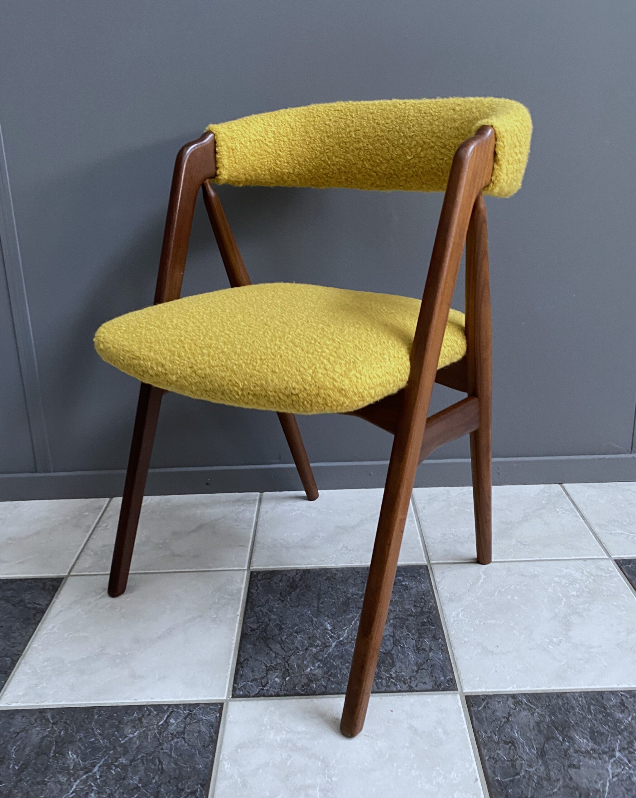 Thomas Harlev Chair Model 205 For Farstrup In Yellow Boucle image 3