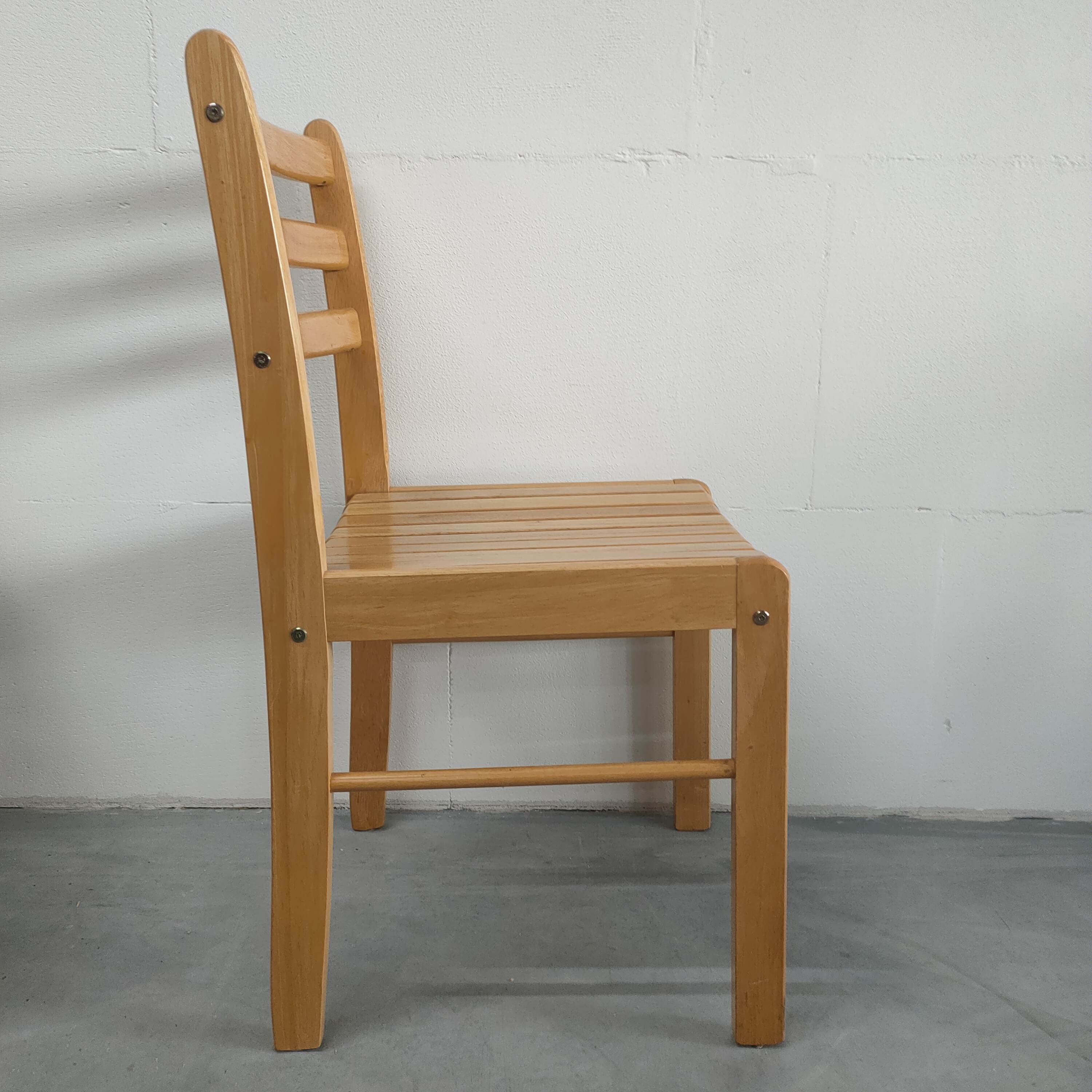 Set (van 4) Scandinavische Beukenhouten Eetkamerstoelen image 4