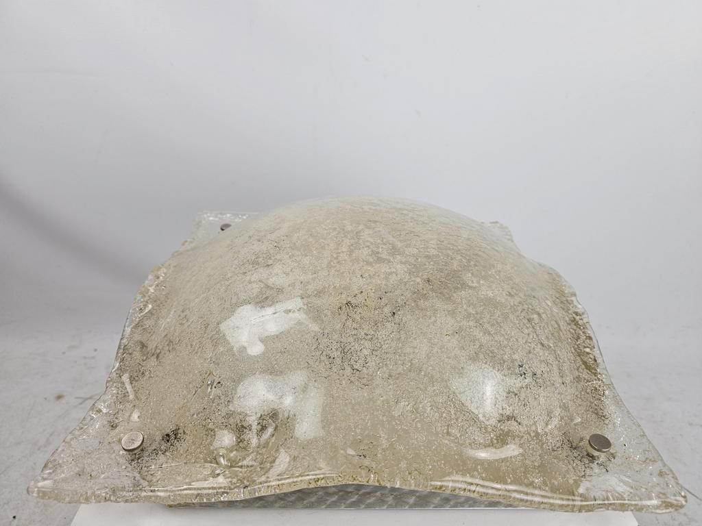 Plafond Lamp Of Wandlamp Van Dik Ijsglas Italiaans image 2