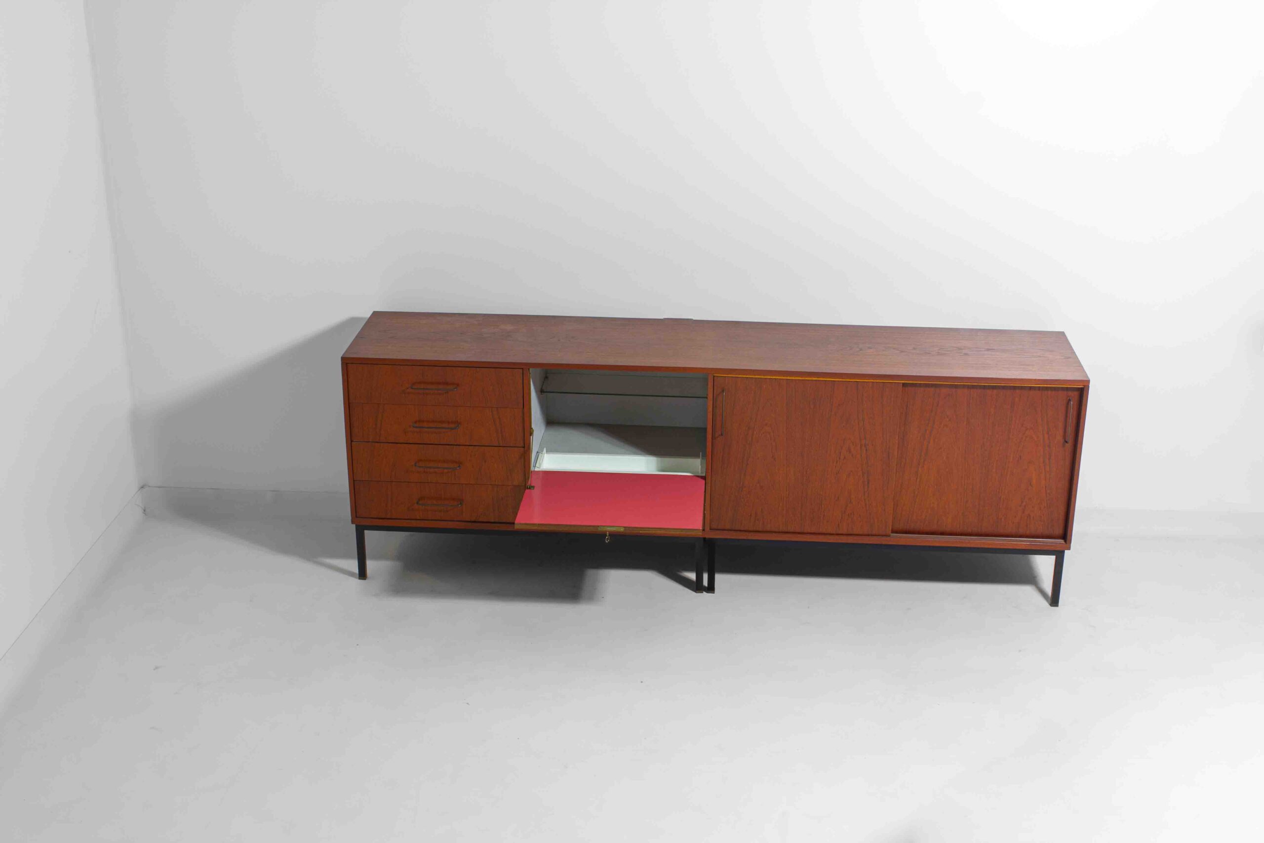 Mid-Century Modernistisch Dressoir Van C. Wulput In Teak, 1960S image 9
